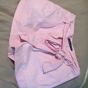 Seersucker Bow Shorts